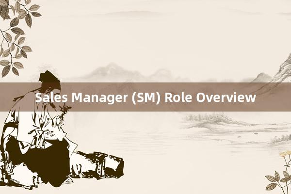 Sales Manager (SM) Role Overview